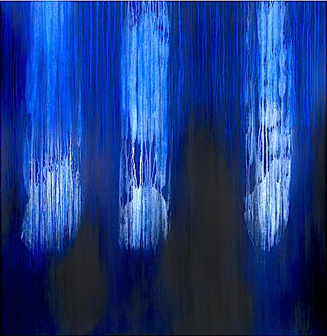  Diptych- left panel detail 195cm x 195cm 