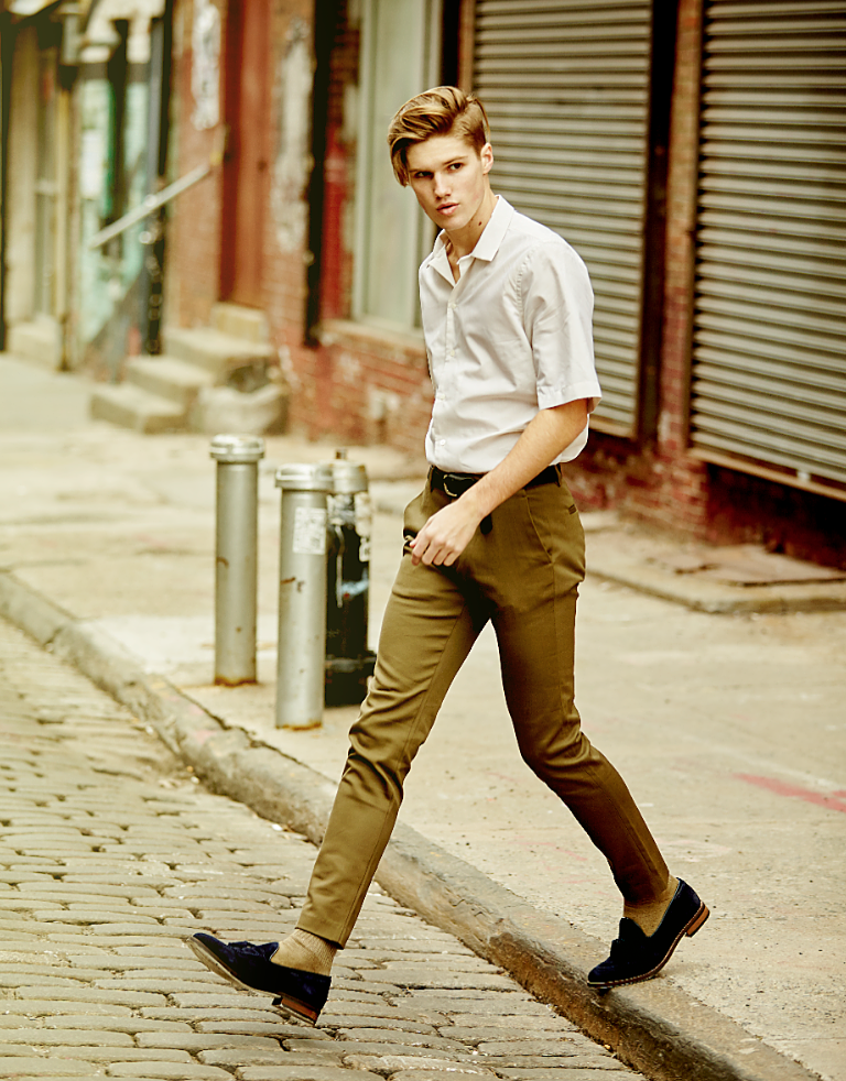 Button Down & Shoes: Zara, Belt & Socks: Cos