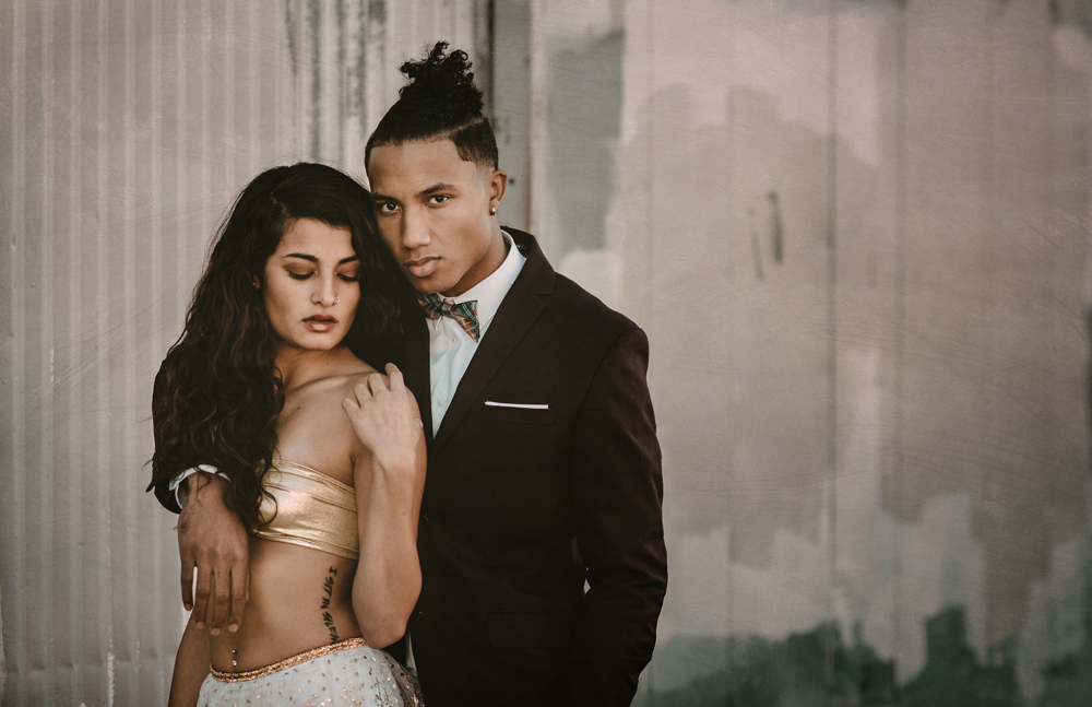 Top: Adorn Bridal, Blazer: H&M, Models: Jema Harrilal & Nicco Batiste