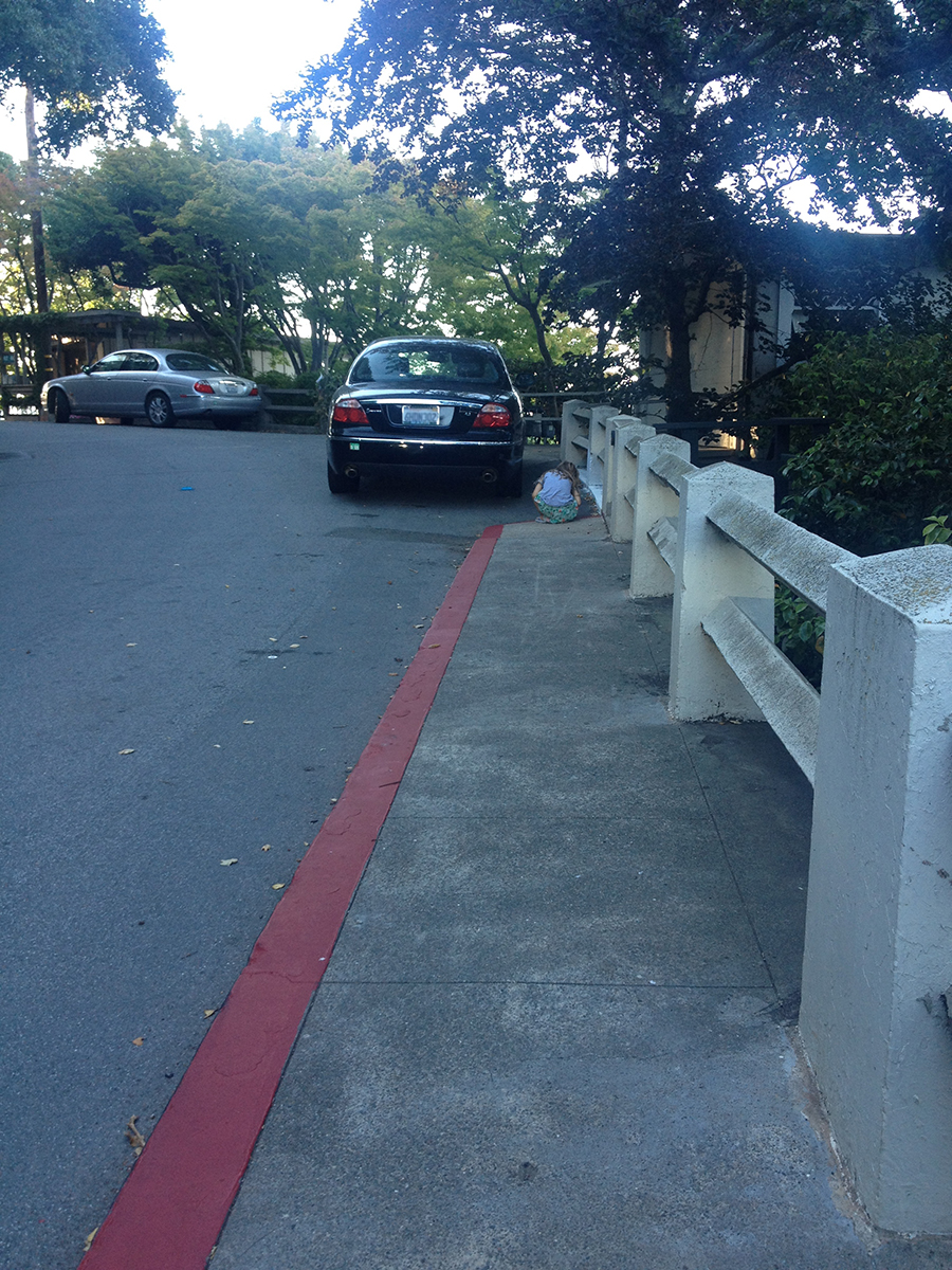 I don't remember anything in the poem about sidewalks that end at jaguars.
