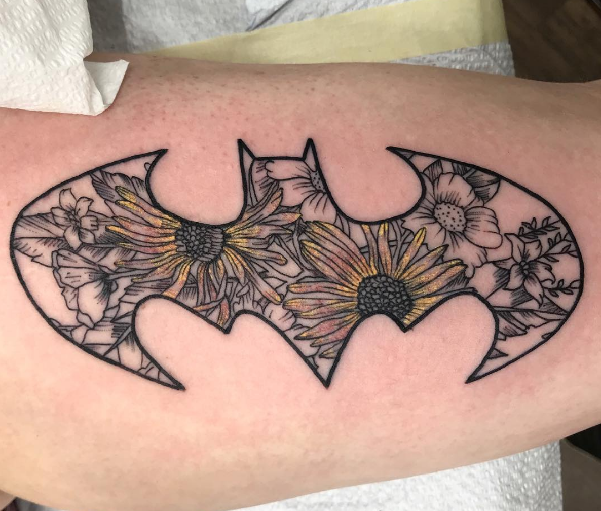 Warner Bros Knew That Batman Arkham Knight Pc Was A  Tattoo Batman Logo  HD Png Download  kindpng