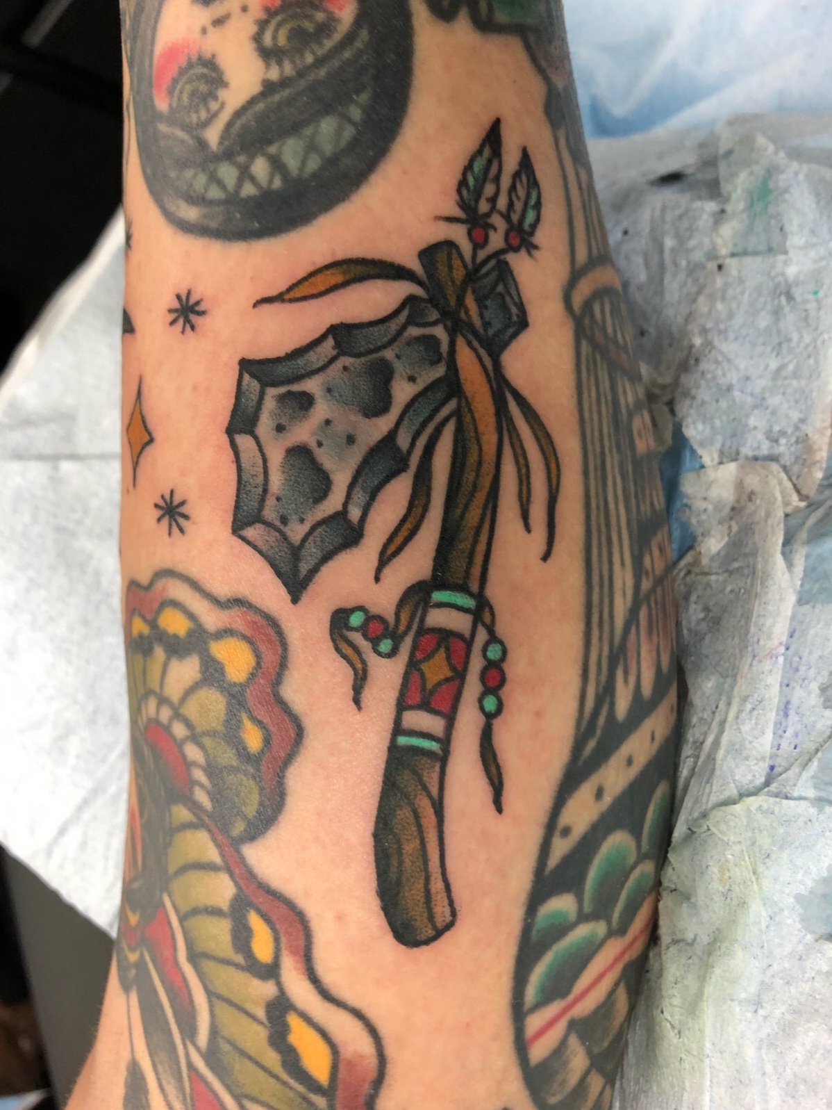 Hatchet and axe by patcrump  Tattoogridnet