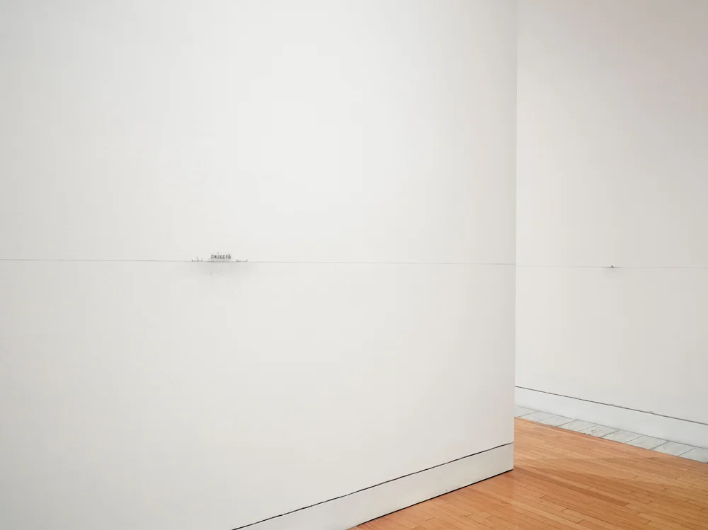 " Emptiness" 2015. Site specific wall drawing. Lowe Art Museum, Coral Gables, Florida .