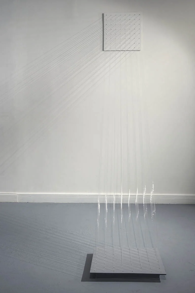 Carlos Medina Fragmento de Cascada , 2016. Spatial Intervention. Nylon. Variable dimensions