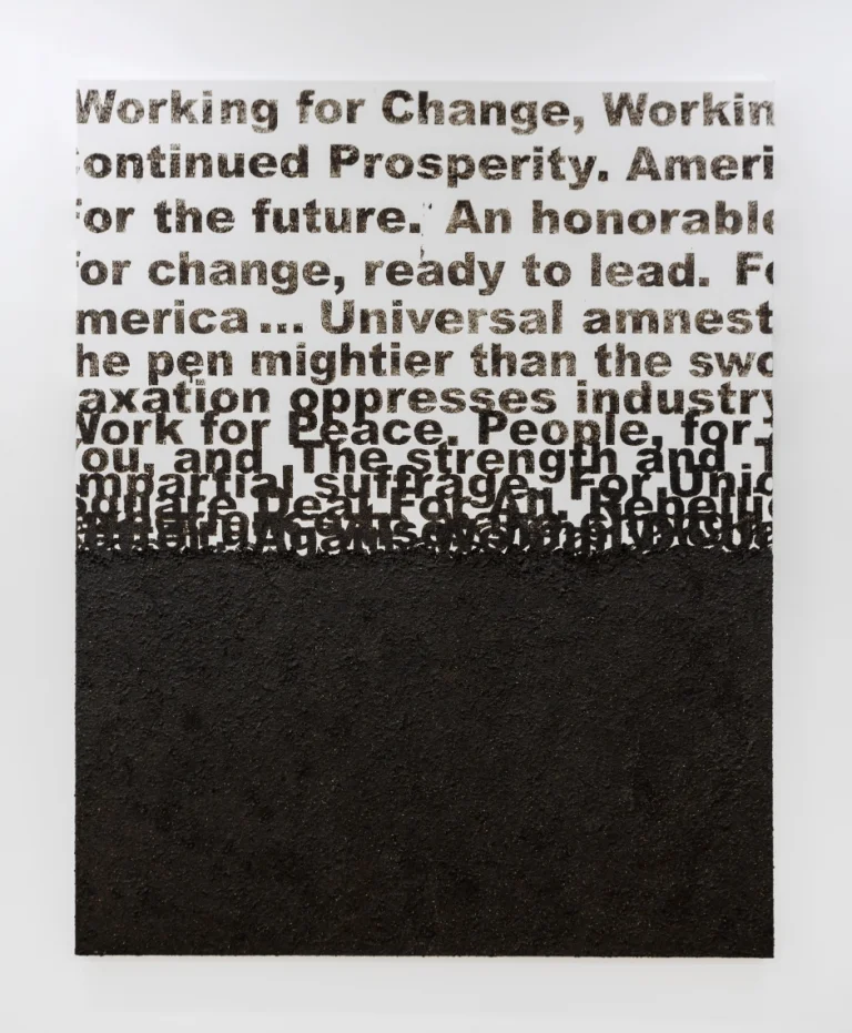 Working for Change 2017. Crushed flies on canvas 60 x 48 inches 