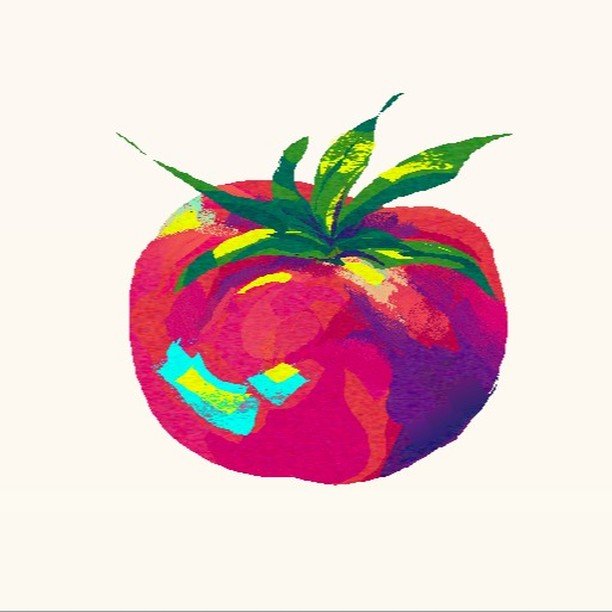 A little tomato for myself 🍅Trying out some different colouring techniques. I need to keep it small and quick this week because I'm still recovering from a cold and have just been generally busy. #webbypaint #illustrationartworks