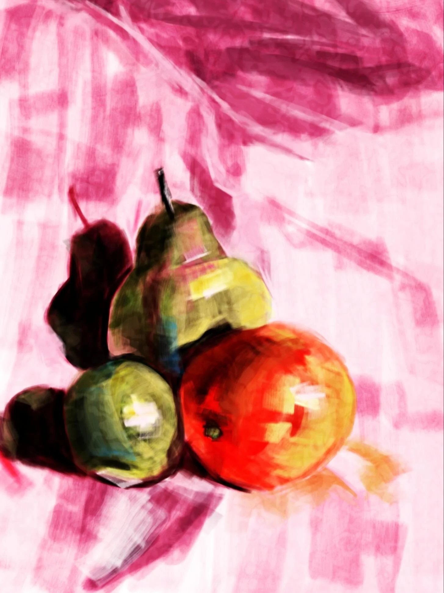 Still life painting today with one of the marker brushes in Procreate. Caught up with two of my former students this week and I felt so energised by my chats with them that this painting came out so easily. When I started Inky Cat Studio I was prepar