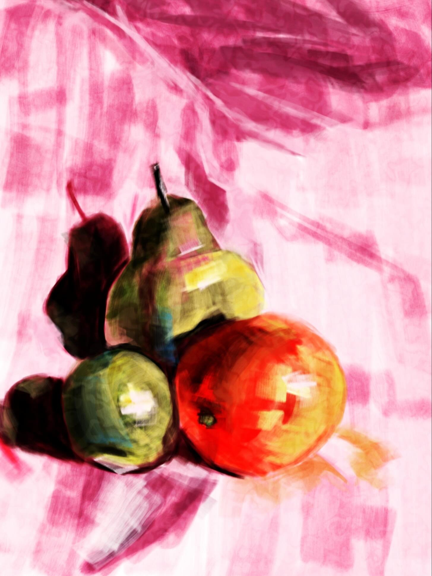 Still life painting today with one of the marker brushes in Procreate. Caught up with two of my former students this week and I felt so energised by my chats with them that this painting came out so easily. When I started Inky Cat Studio I was prepar