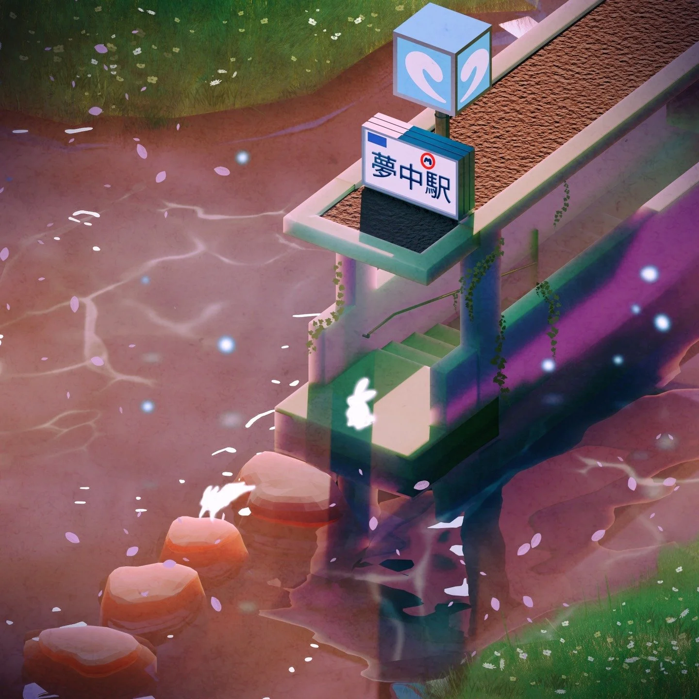 Back to playing around in Blender (and some final touches in Procreate). It's been so long, even Blender went up by 2 full versions since I last made anything with it. Still, it's a bit like riding a bicycle and I was glad I could make a scene I had 