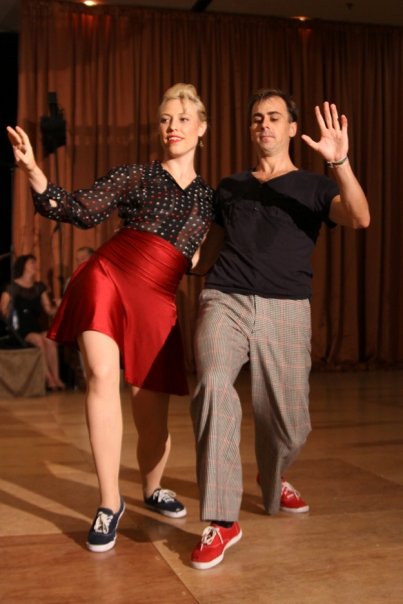 Laura and Jeremy can also rock the sneaker look
