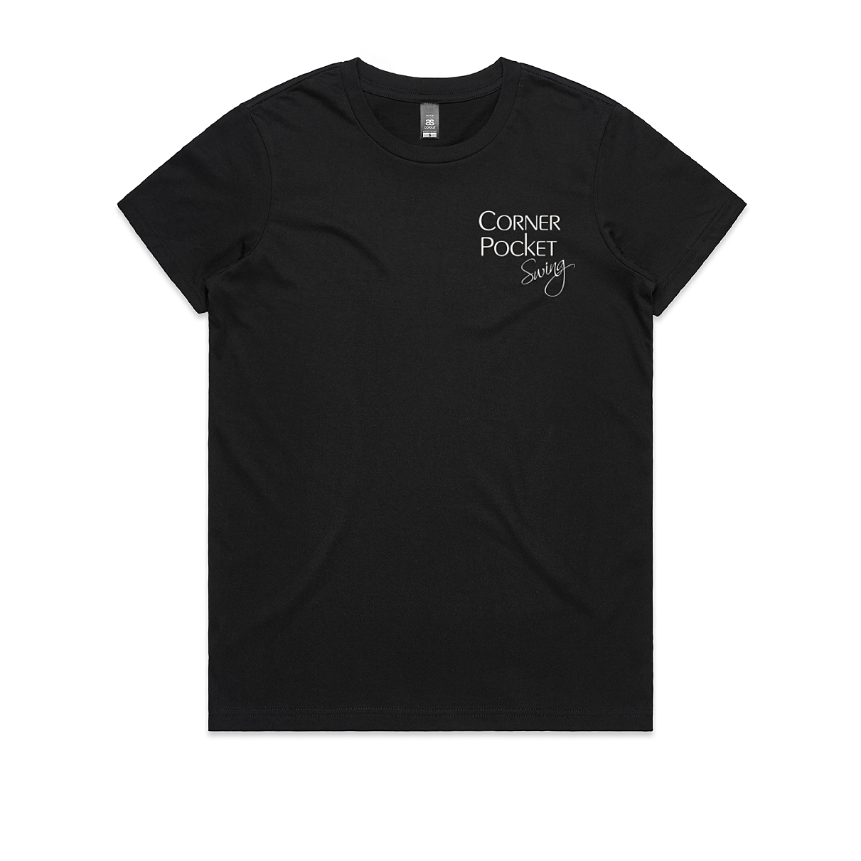 Merch_Black Maple Tshirt_Cream Logo_Front.png