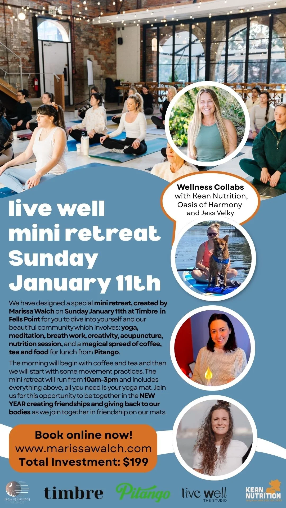 live well mini retreat @ Timbre