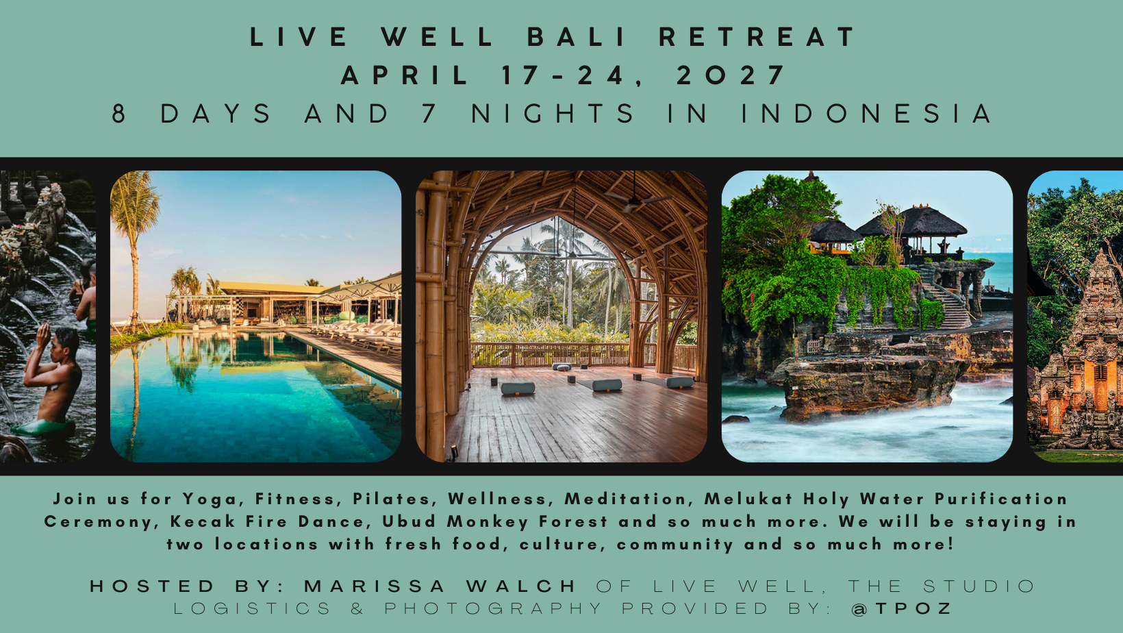 live well Bali Retreat