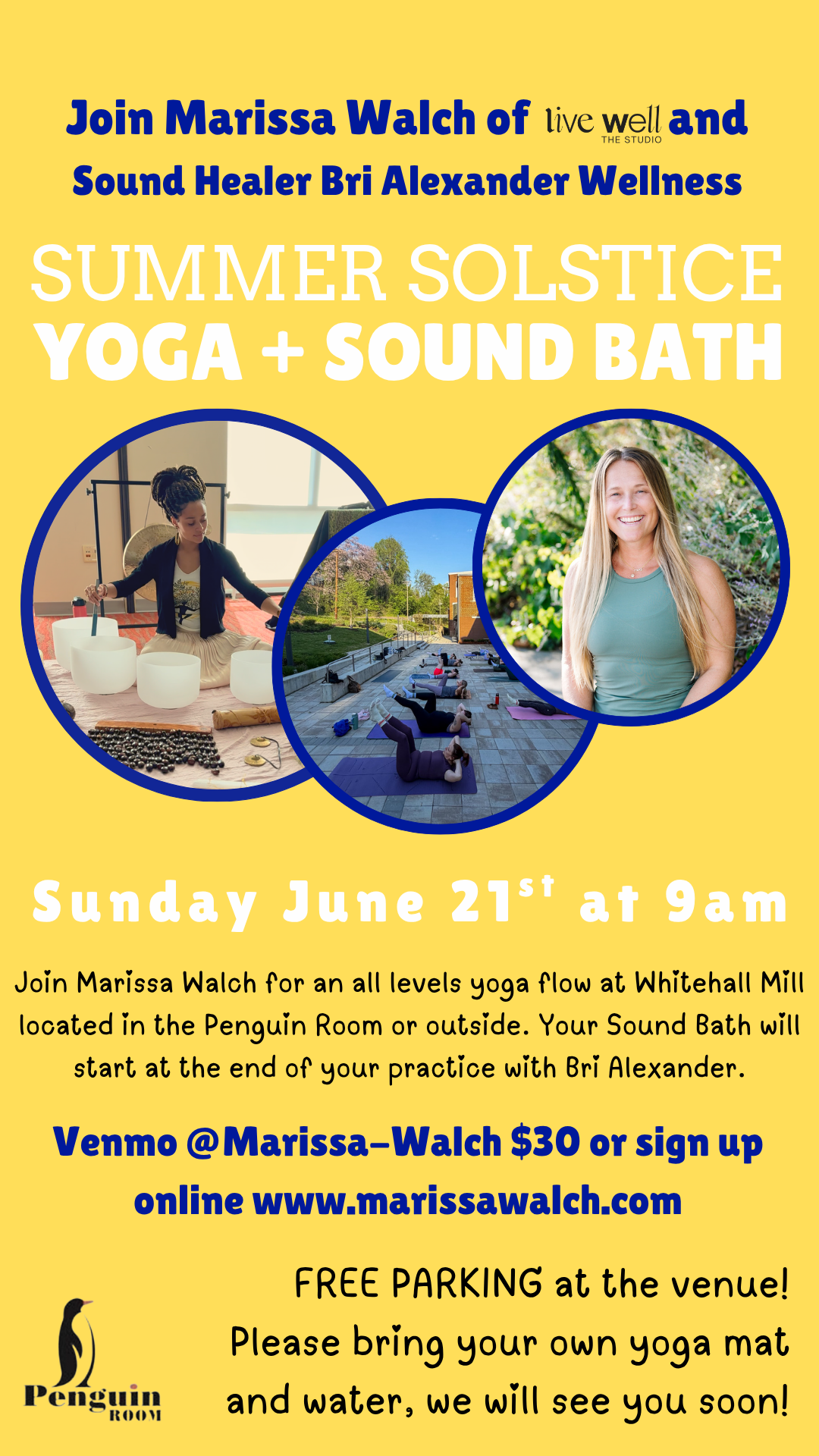 Summer Solstice Yoga &amp; Sound Bath @ Whitehall Mill