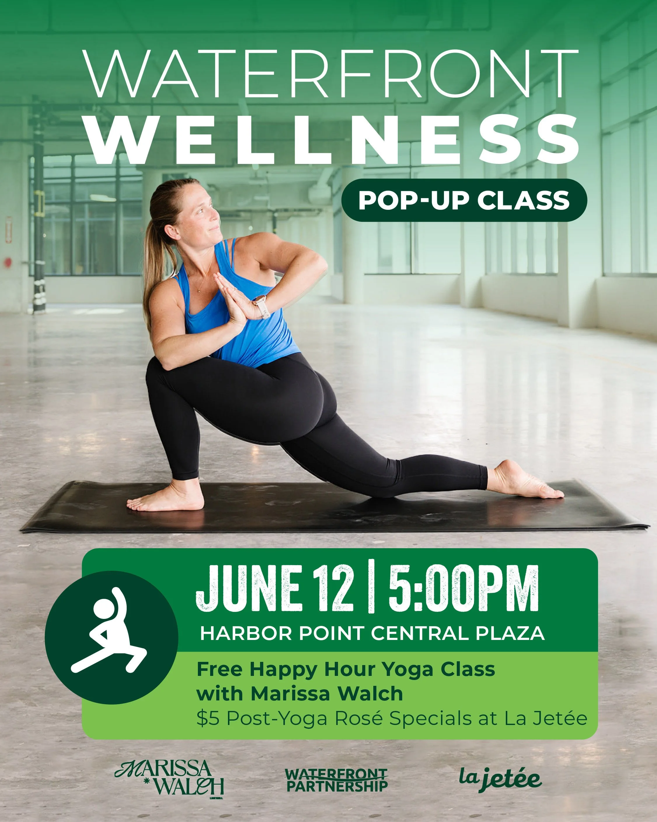 Waterfont Wellness Pop-Up Yoga @ Harbor Point Plaza
