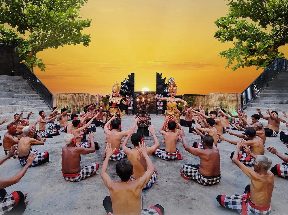 Kecak Fire Dance at Tanah Lot