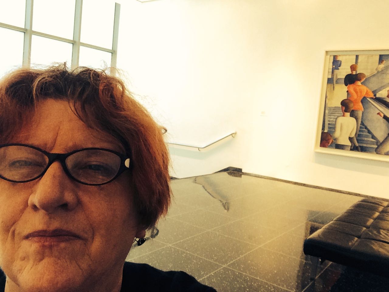 Selfie, MOMA, Bauhaus Staircase