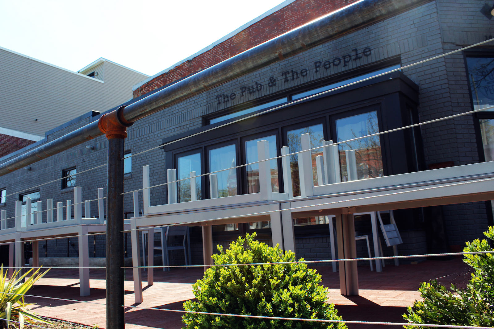 The newly opened northeast D.C. bar, The Pub and the People, opened in 2015. Shortly after, it became home to Ackley's basement microgreen operation. (Photo by Robin Dienel.)