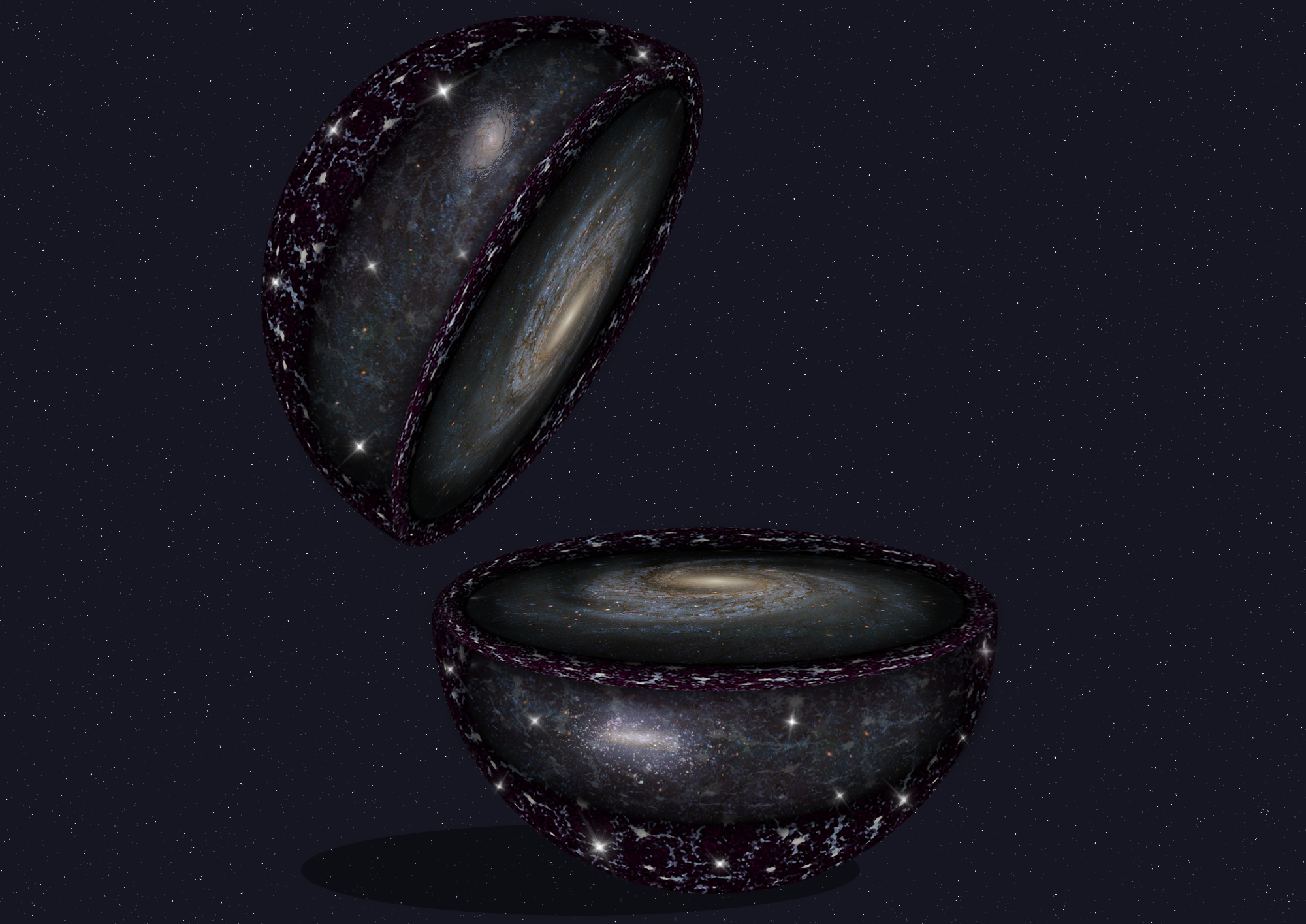 Cutaway View of the Universe / Artist Illustration