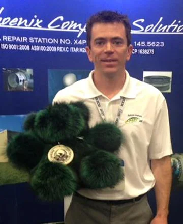 Congratulations to Scott Collins of Future Metals the winner ofPhoenix, our custom raccoon fur teddy bear from AuSable Fur Products.