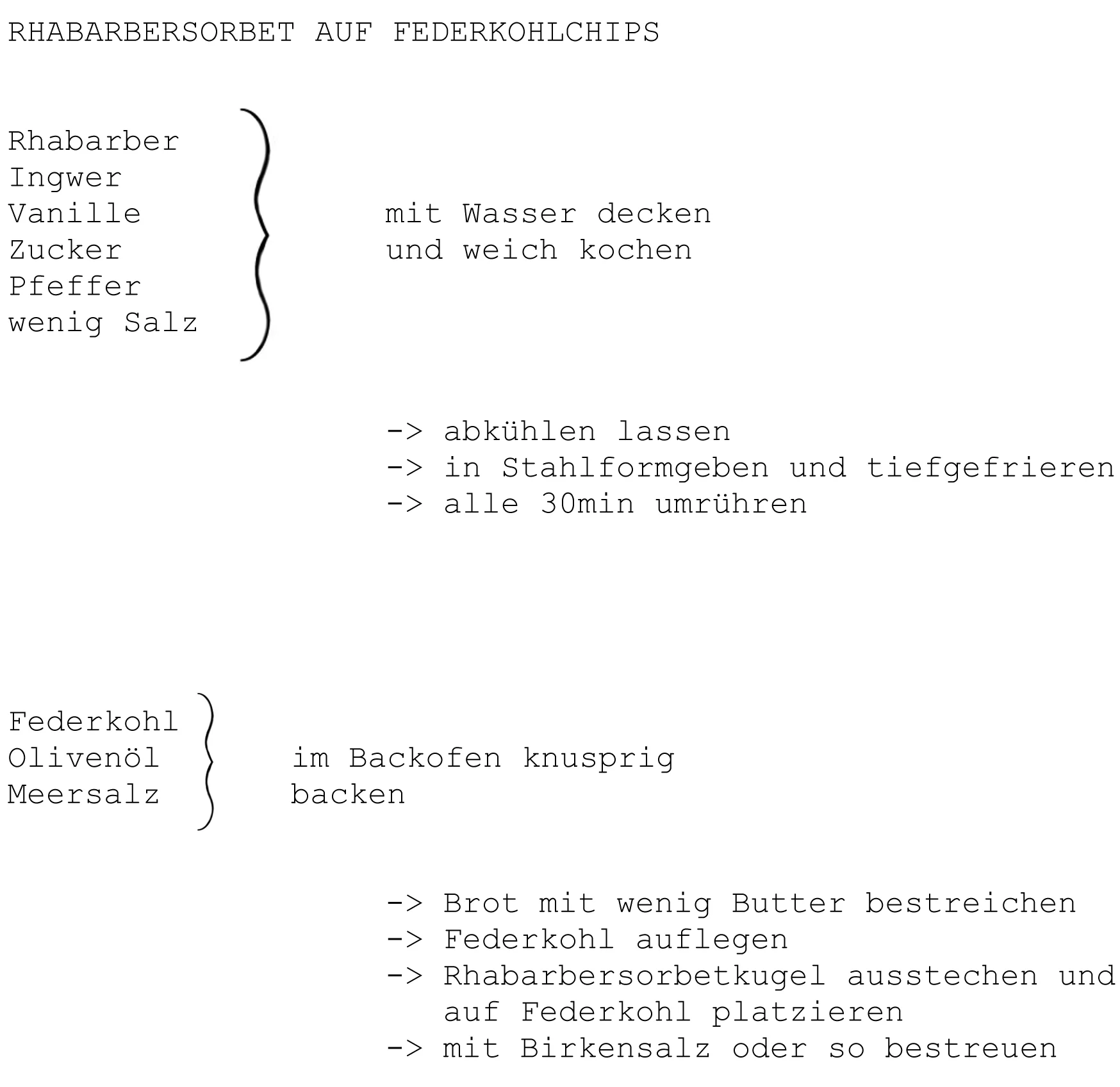 Rhabarbersorbet_Federkohlchips