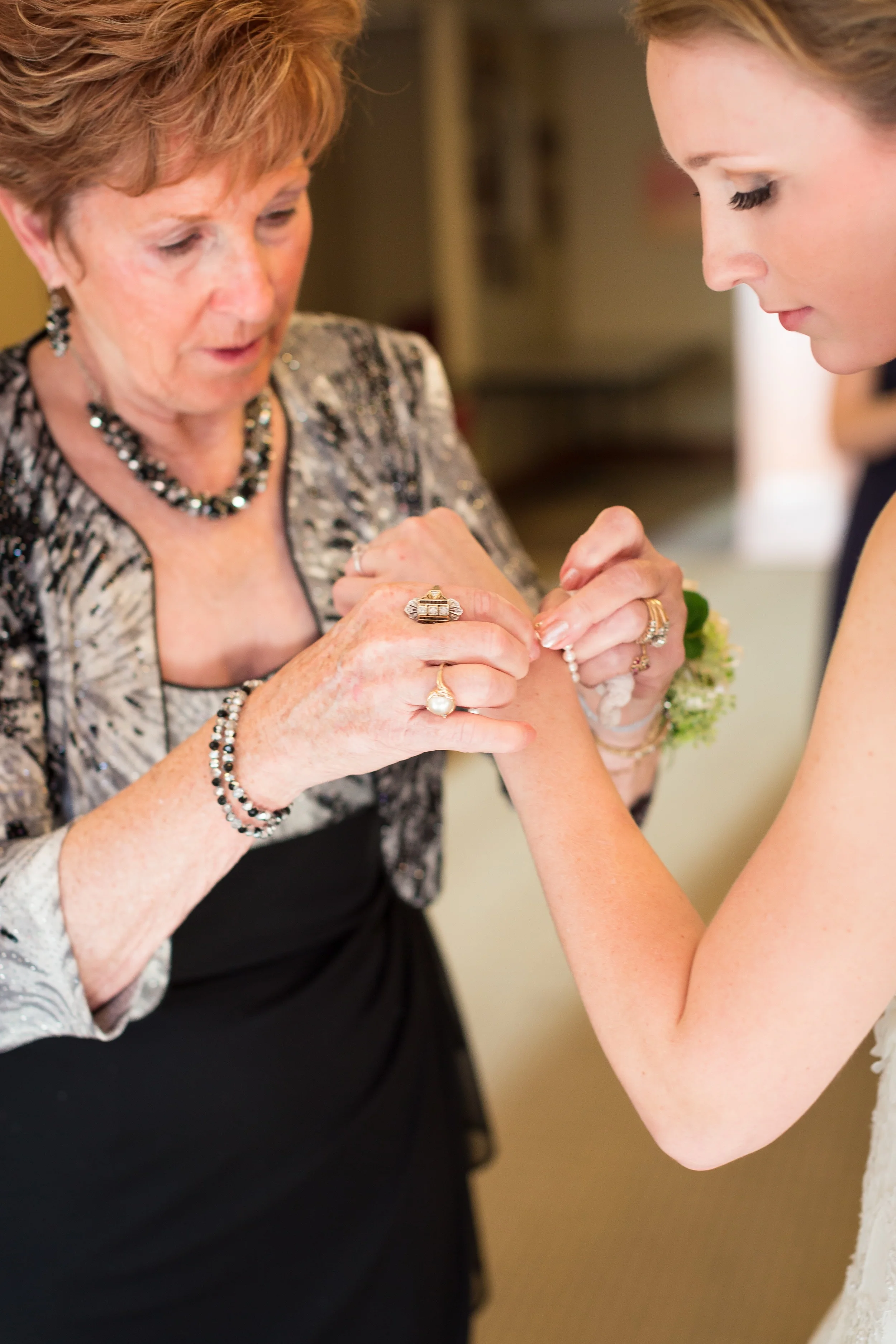 Since Grandma and I are both June babies, I got to wear Grandma's Pearls on my wedding day! Photo Cred: Maison Meredith Photography: 