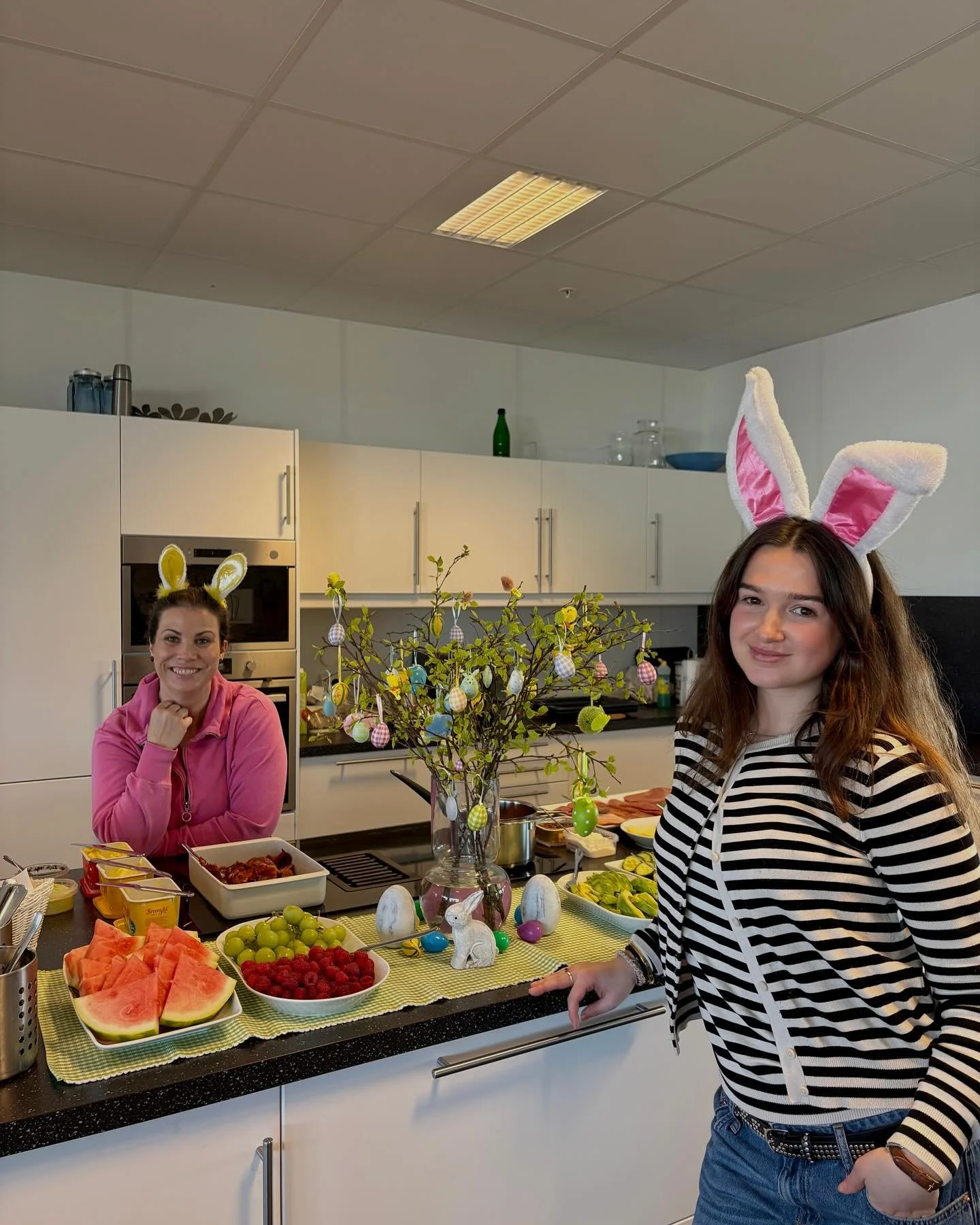 🐰Easter has officially started in the Stavanger office.. Chocolate? Check. Good vibes? Check. Olovs bunny ears? Not sure how much longer they&rsquo;ll stay on. Happy Easter from the sweetest office around💛🍬🐣