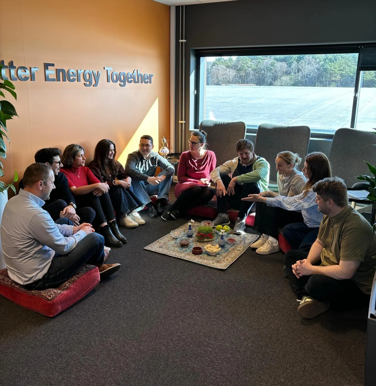 Happy Nowruz from all of us at THREE60 Energy! 🌿✨ This week, we celebrated the Persian New Year in the office with an incredible feast, a beautifully prepared Haft-Seen table, a Nowruz quiz, and even a sock sale from Azerbaijan! 🧦🎉 Wishing everyon