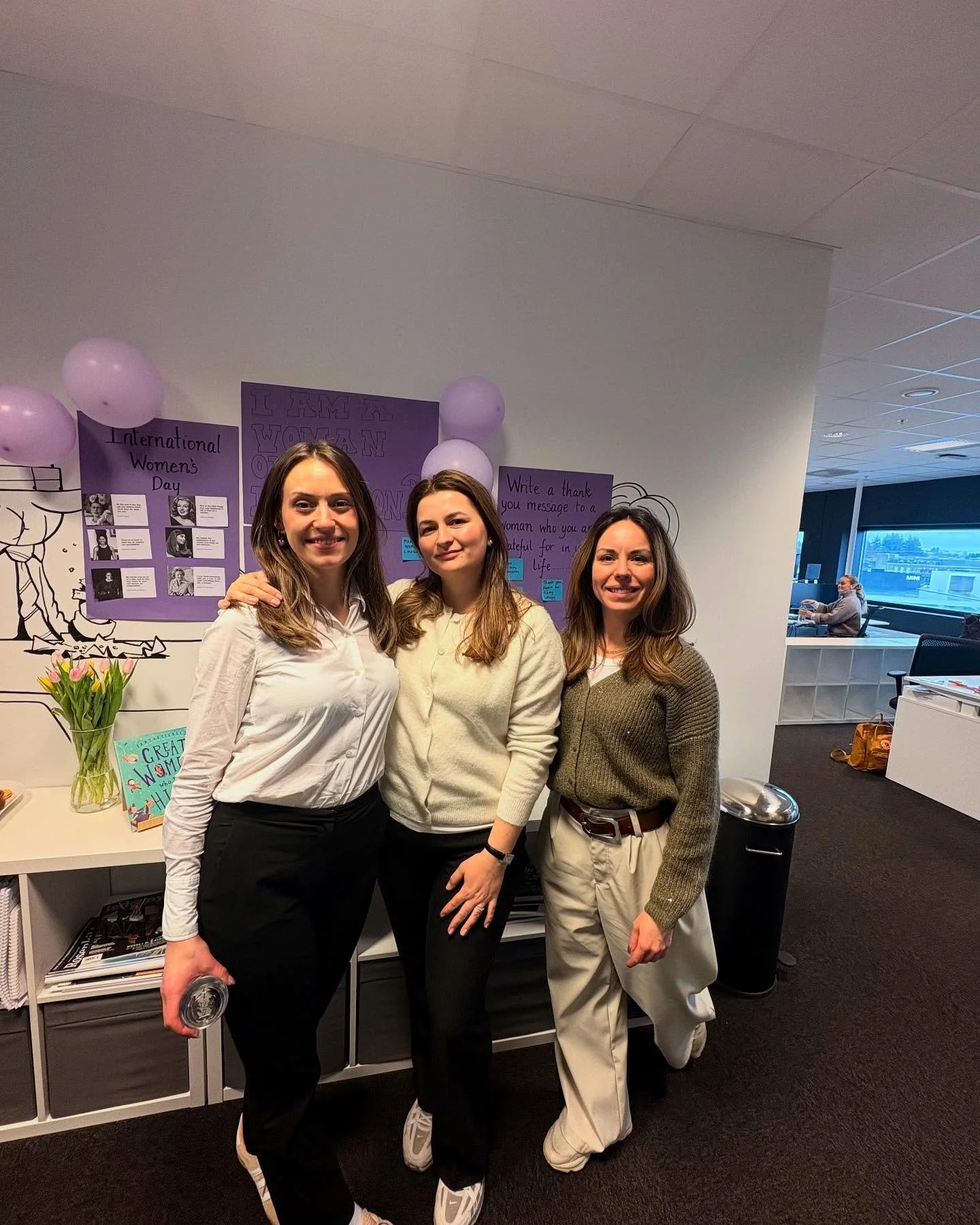 A day to appreciate the brilliant women in our office and beyond. Happy International Women&rsquo;s Day 💜💜💜
#womensday #three60energy