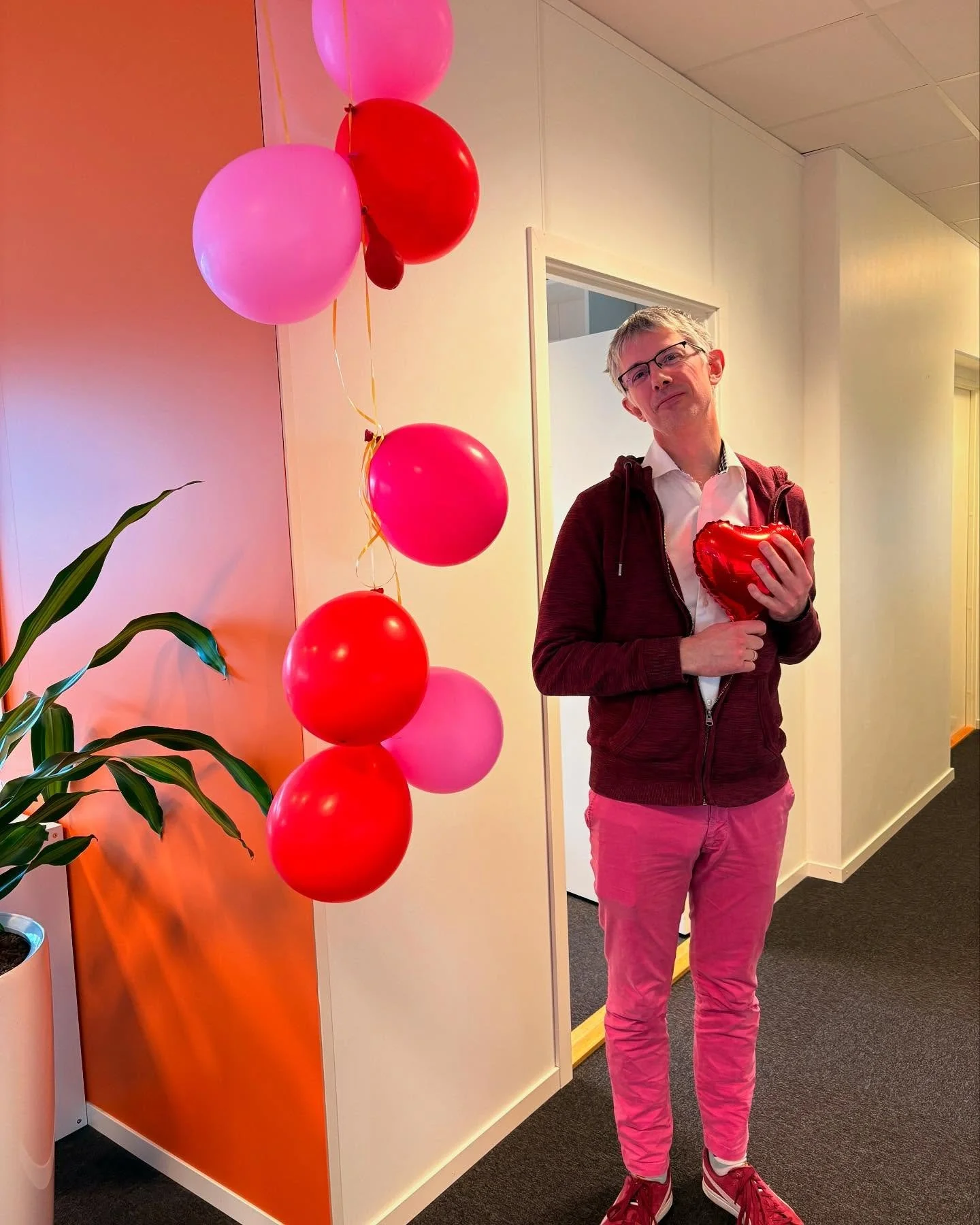 Today L❤️VE is in the office air! The task? Wear something inspired by love; Pink, red or anything in between. I think we did pretty good!! Kelvin rocked up in pink trousers.. do we go ahead and declare him the winner?🥇 It&rsquo;s safe to say we are