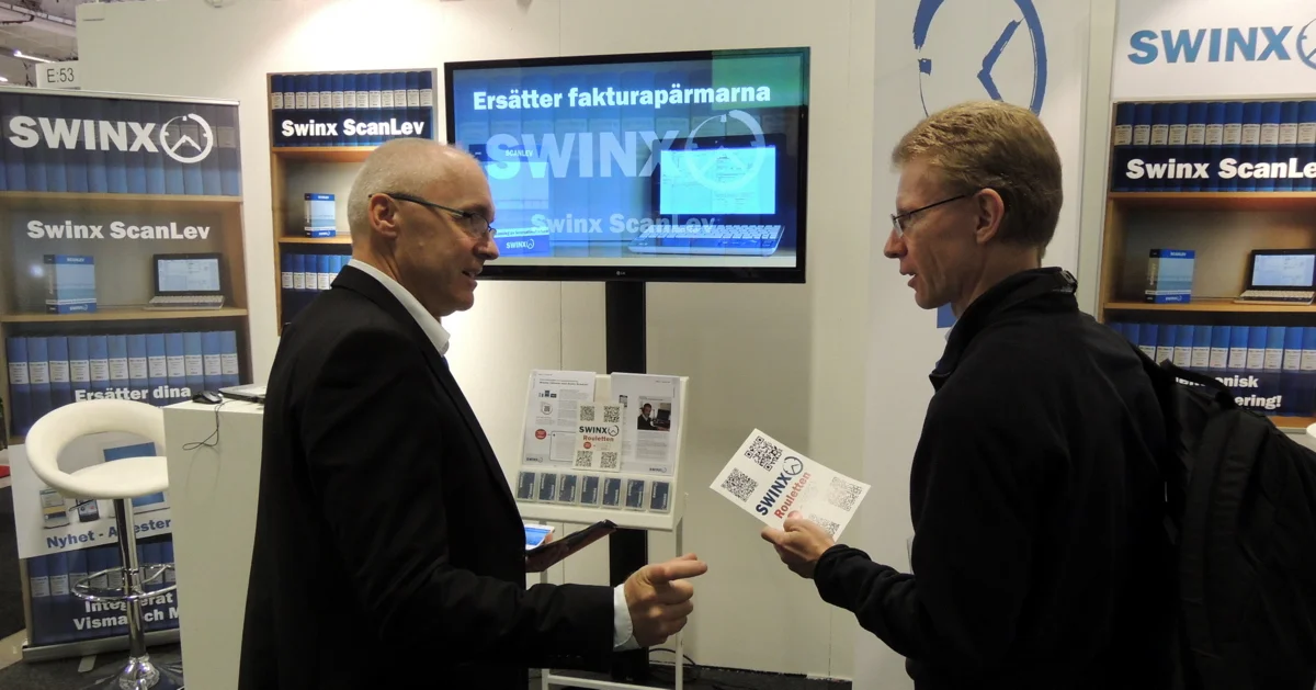 QR-koder, enkel match för SWINX ScanLev att läsa!