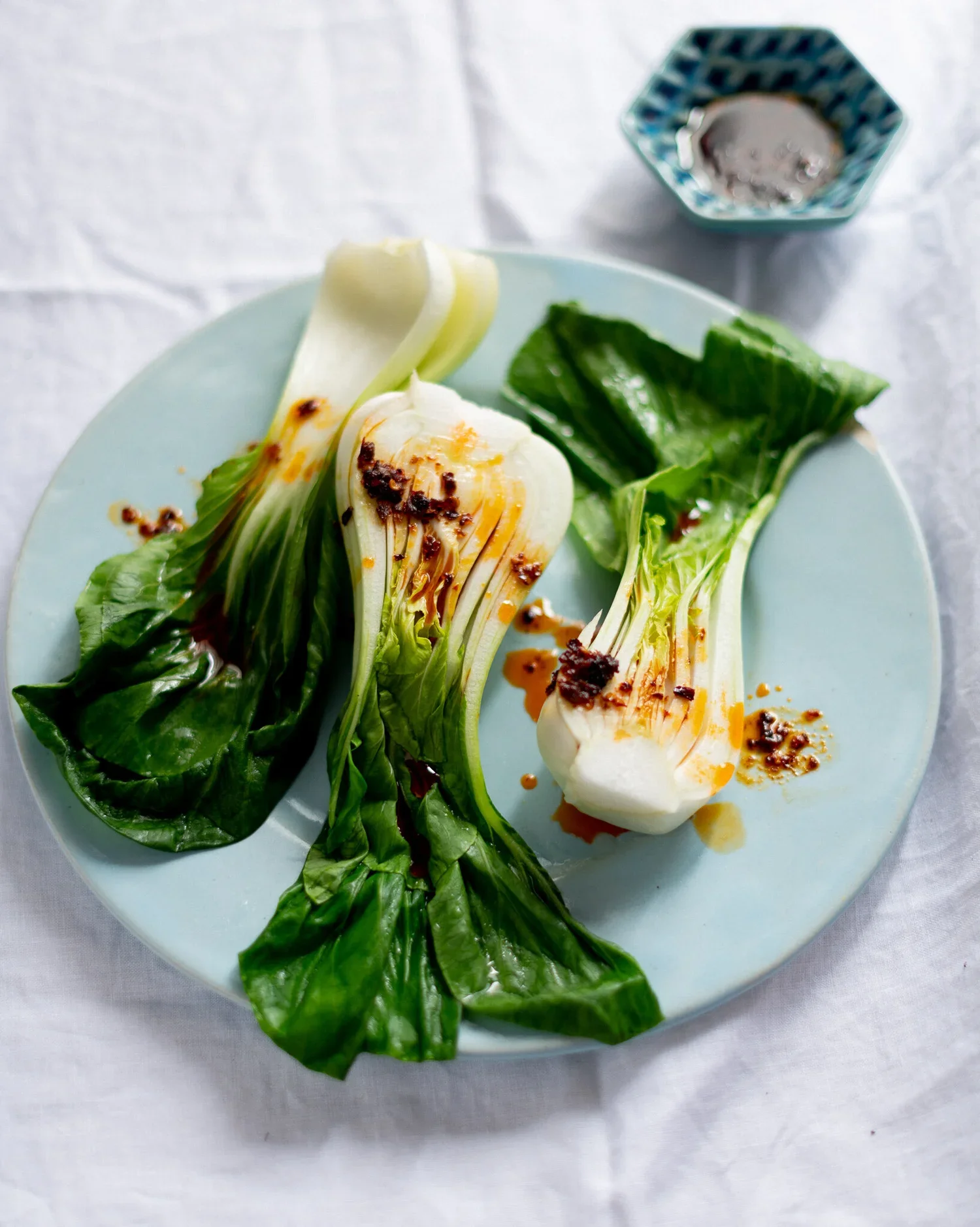 Greens with Chilli Sauce