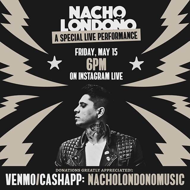 I will be streaming live tomorrow Friday May, 15th 6pm EST. Flyer by @mamut_creative pic by @basiliosilvaphoto