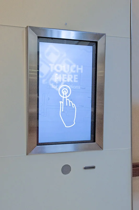 Interactive touch screen wayfinding kiosk for Saint Luke's Hospital