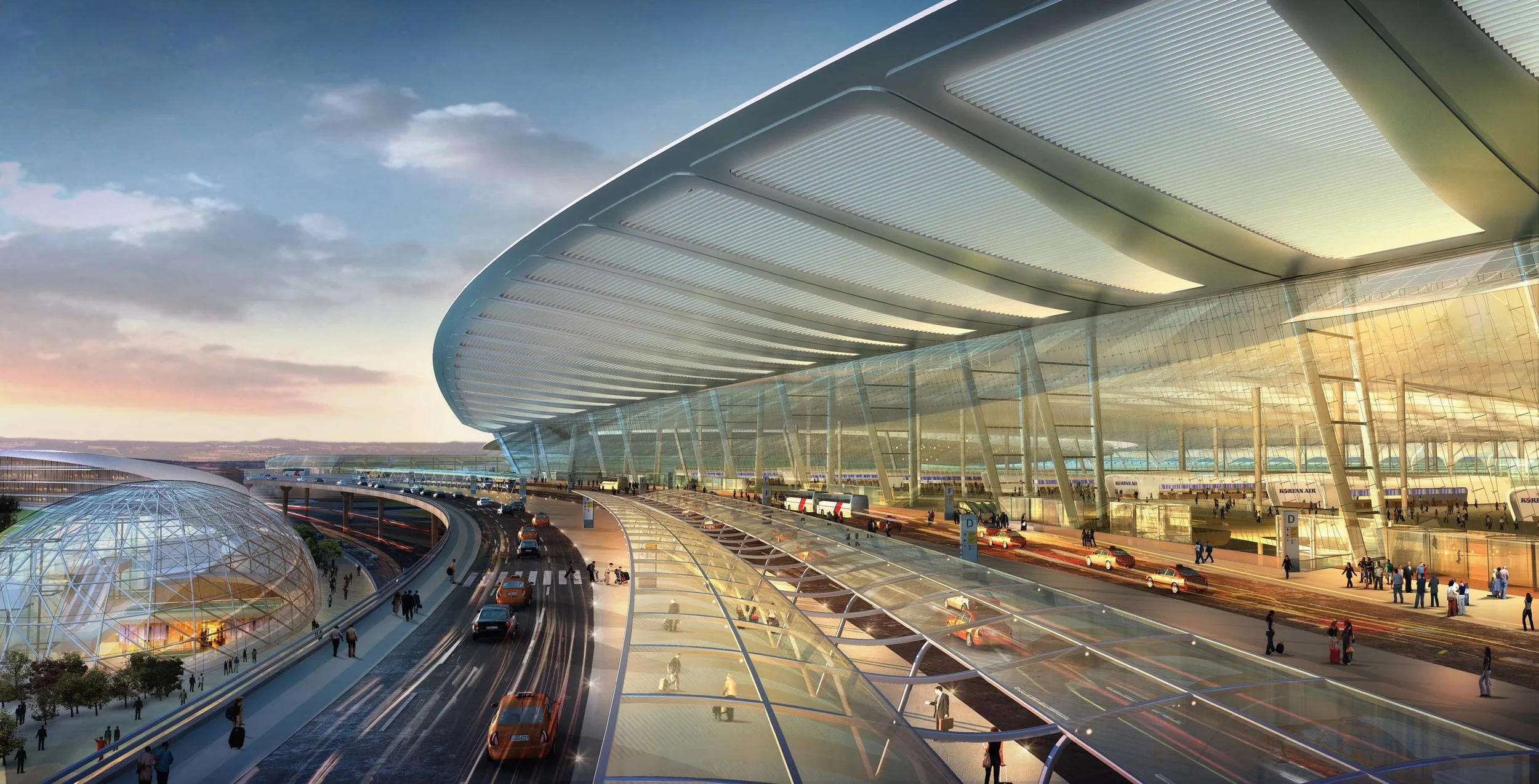 Rendering of Incheon Airport proposed design