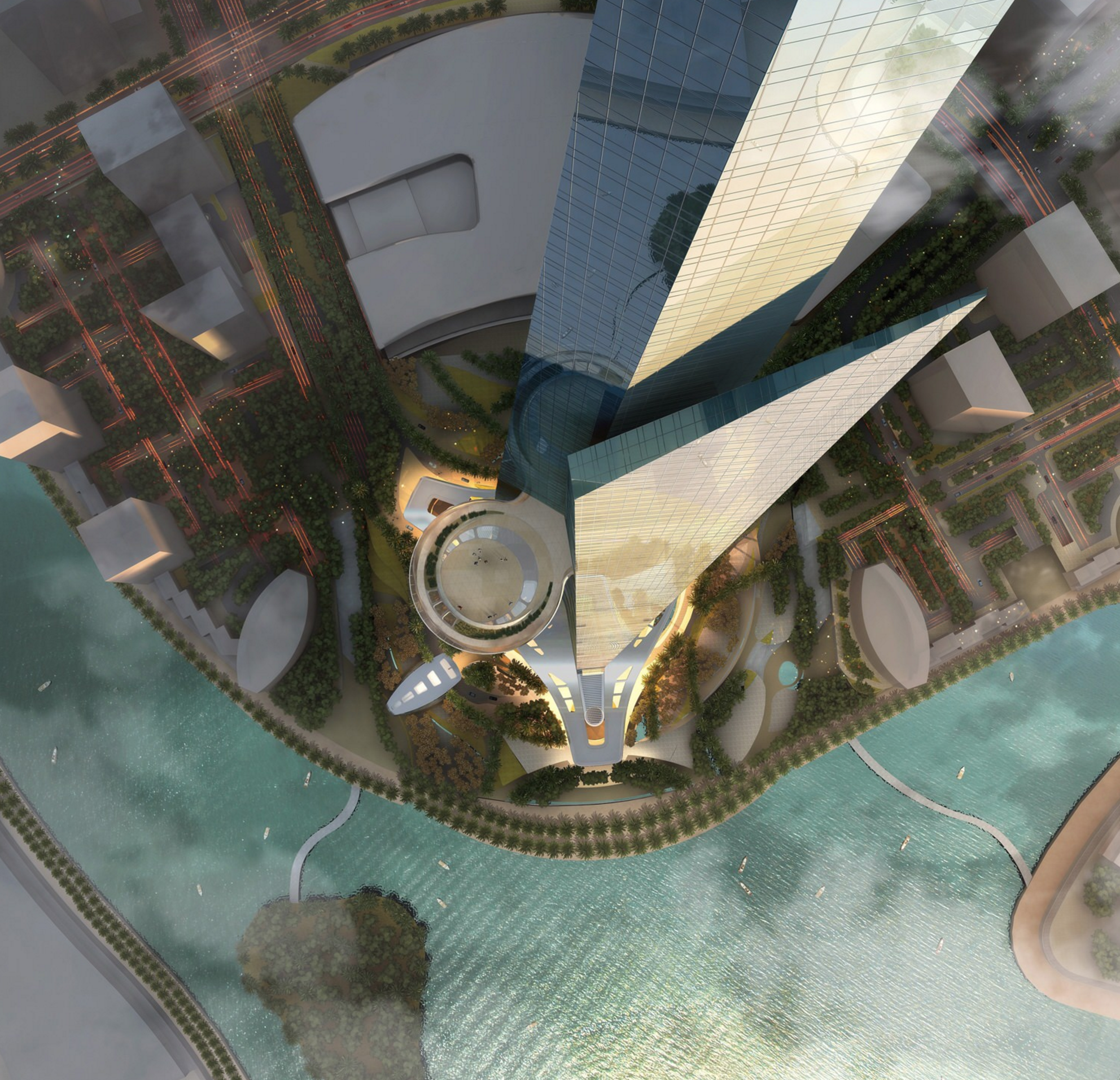 Rendering of Jeddah Tower. Kingdom Tower