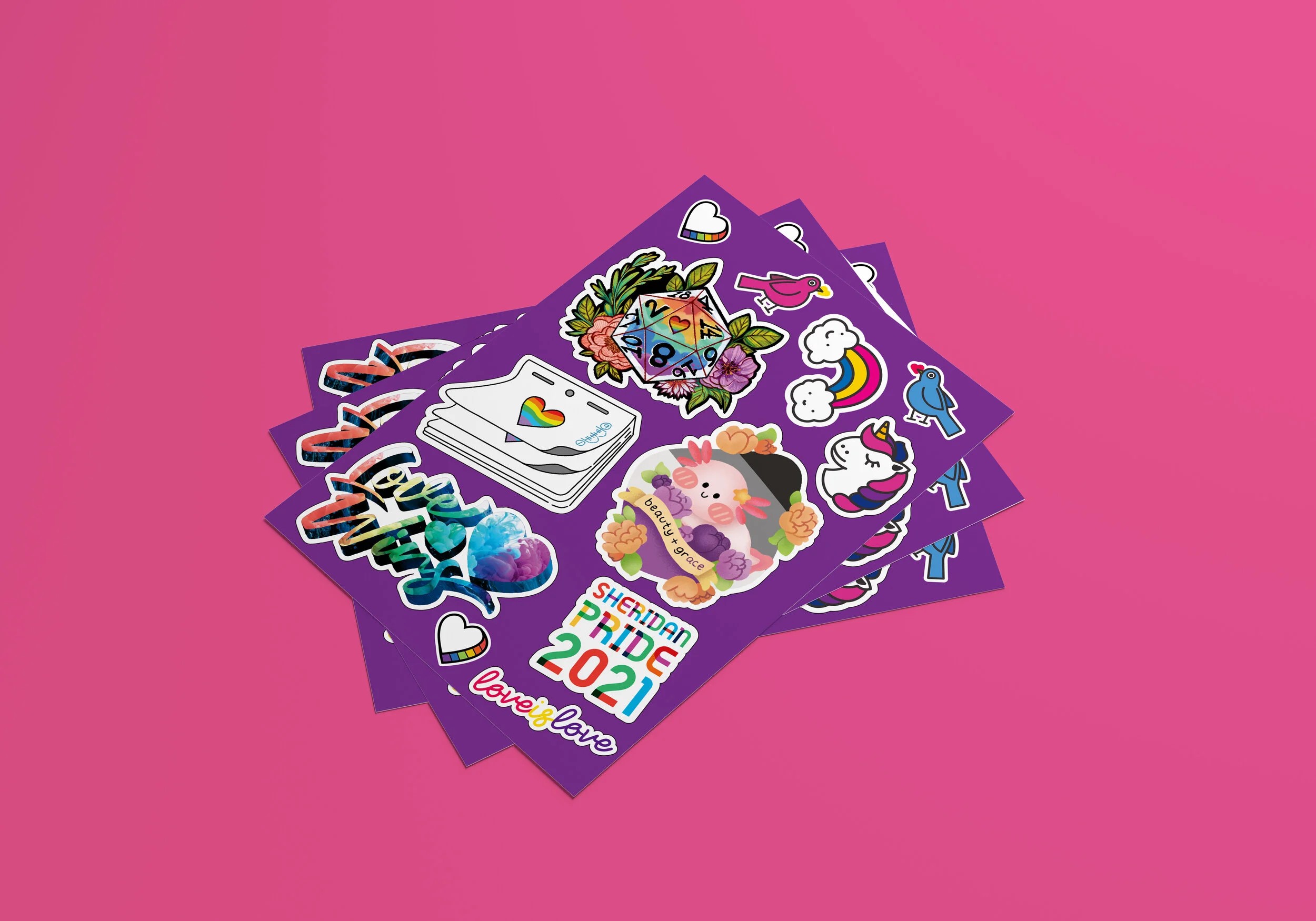 Sheridan Pride Sticker Sheet