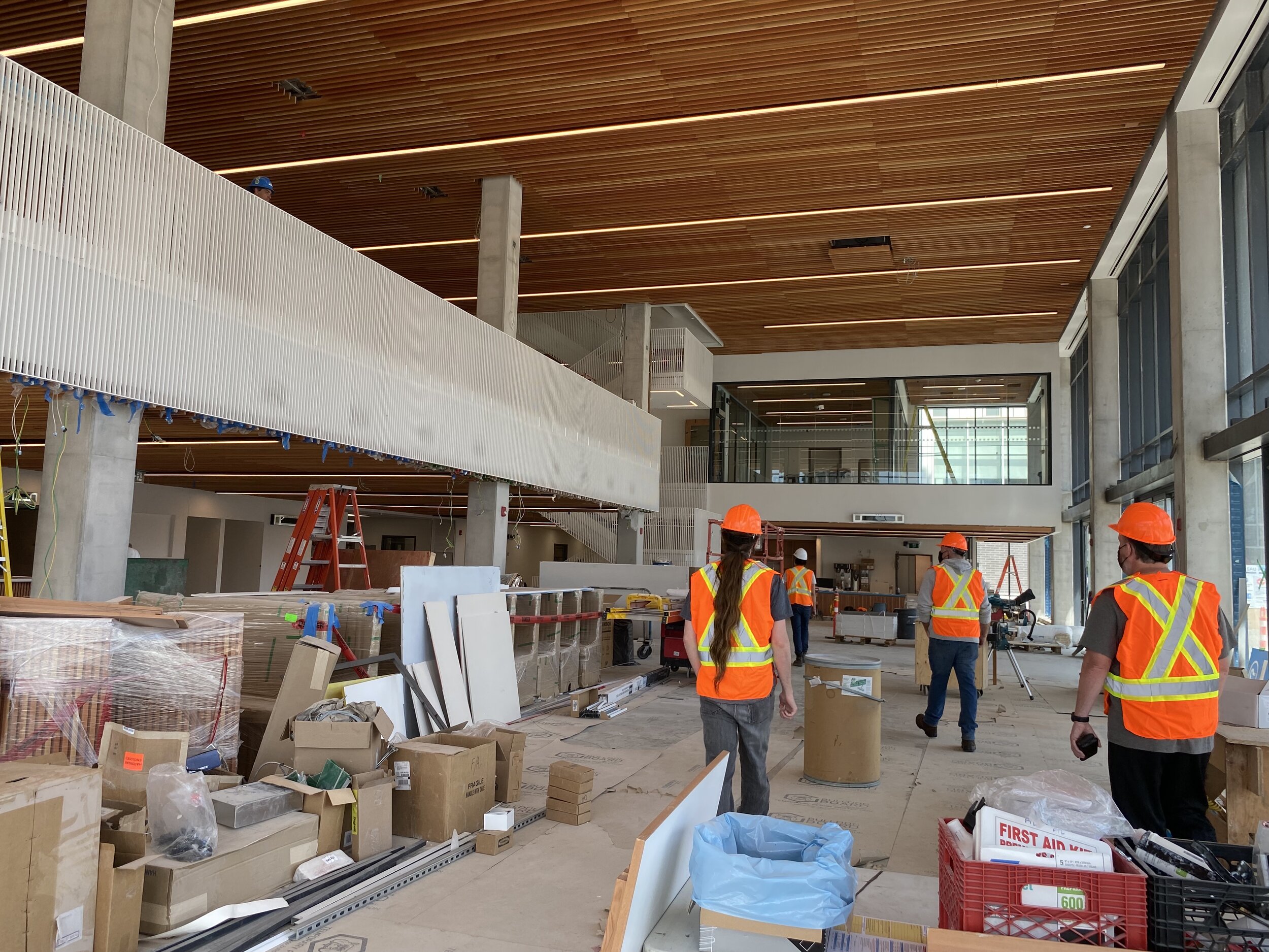  Here’s another view of the Open Space Area in Sheridan’s new Student Centre and Athletic Building at HMC.  