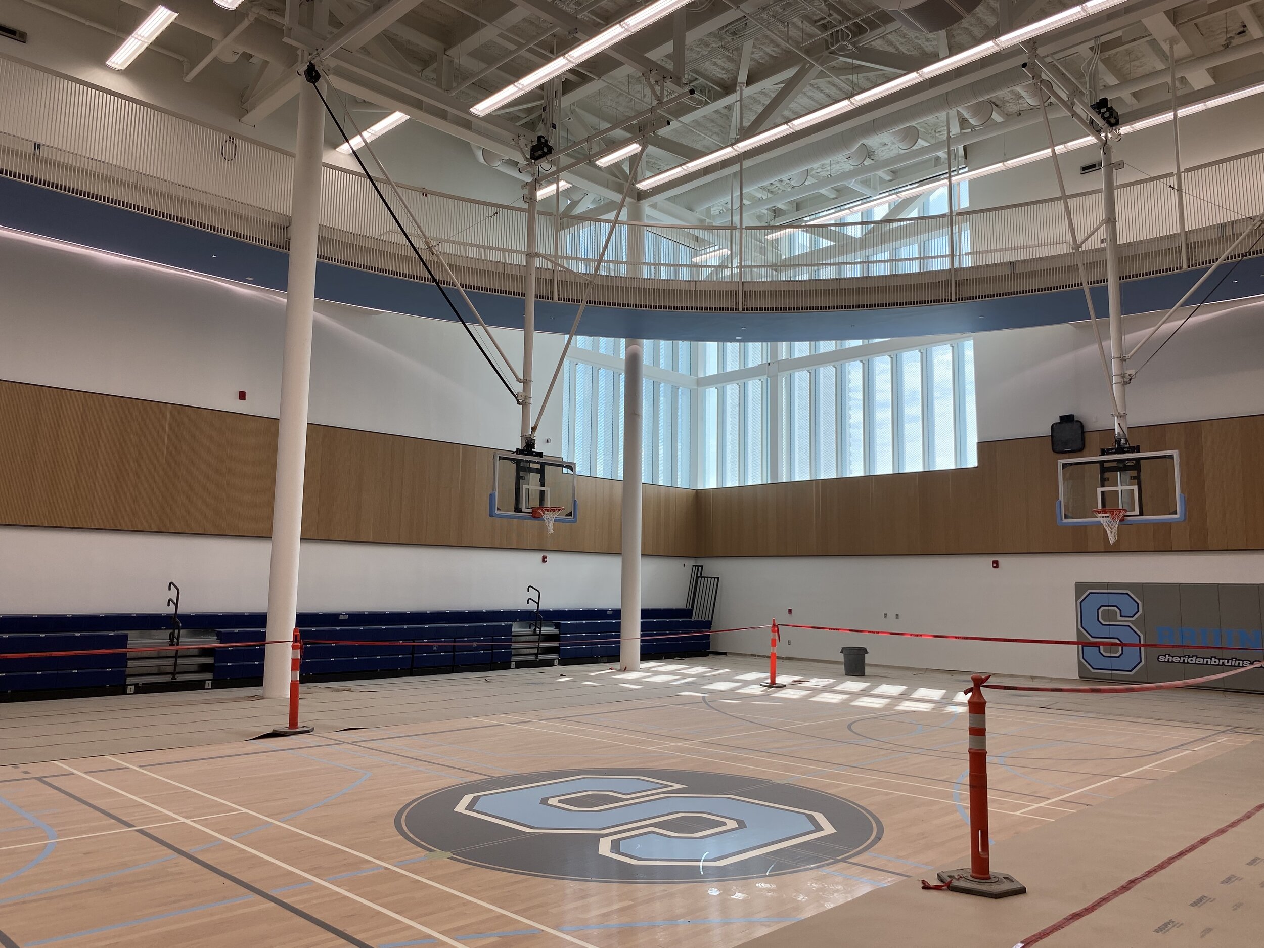  Basketball Court inside Sheridan’s Hazel McCallion Campus gym.  