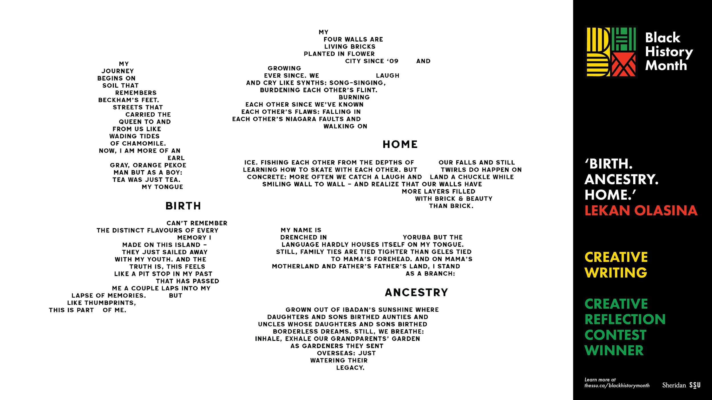 Birth. Ancestry. Home.