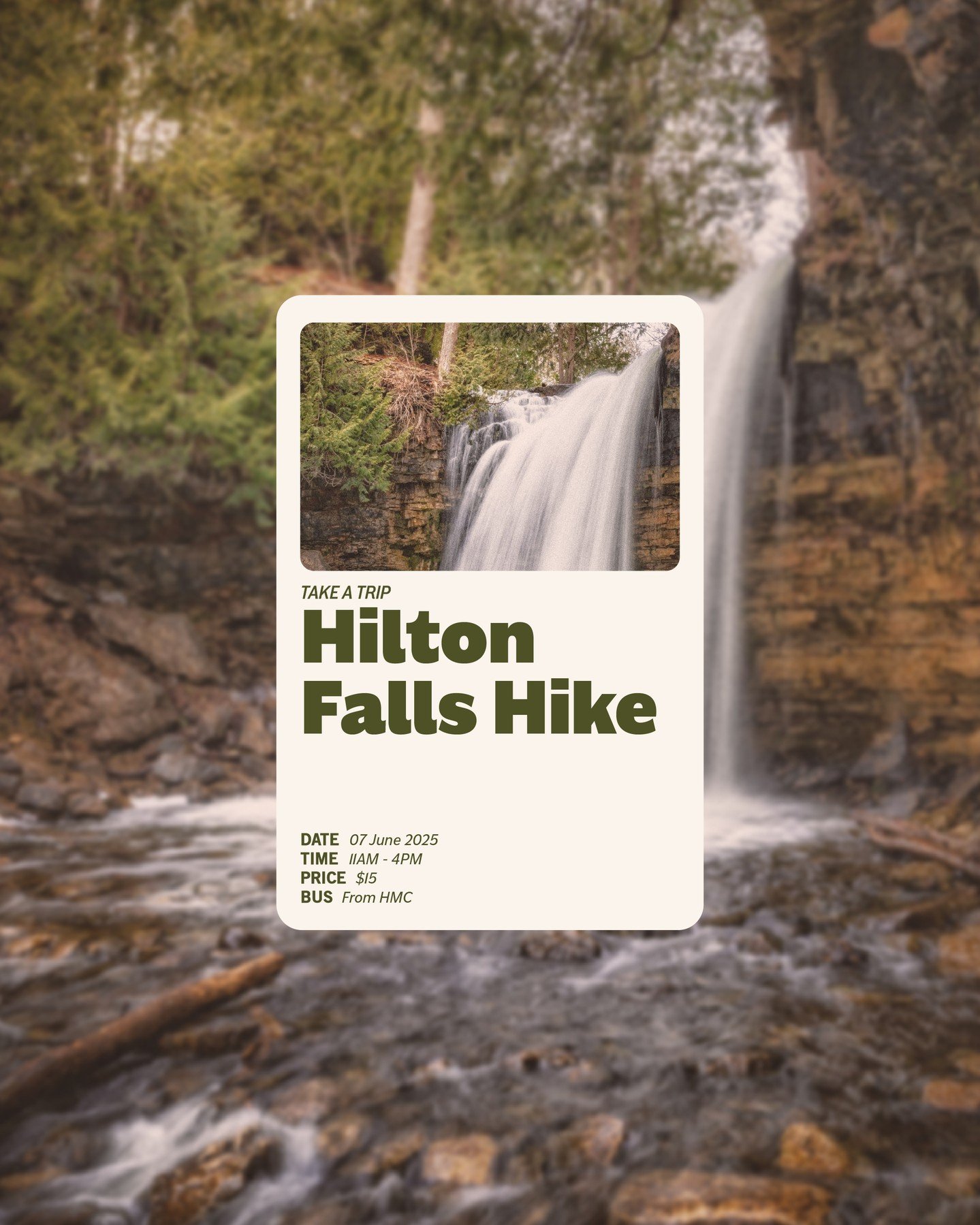 Looking to fill up your summer 🌞 calendar with a few active outdoor activities 🥾 this year? We've got you covered! 

Take a trip with us to: 

🐿️ Hilton Falls: Treat yourself to a hiking day full of whimsy trails, old ruins, and beautiful waterfal
