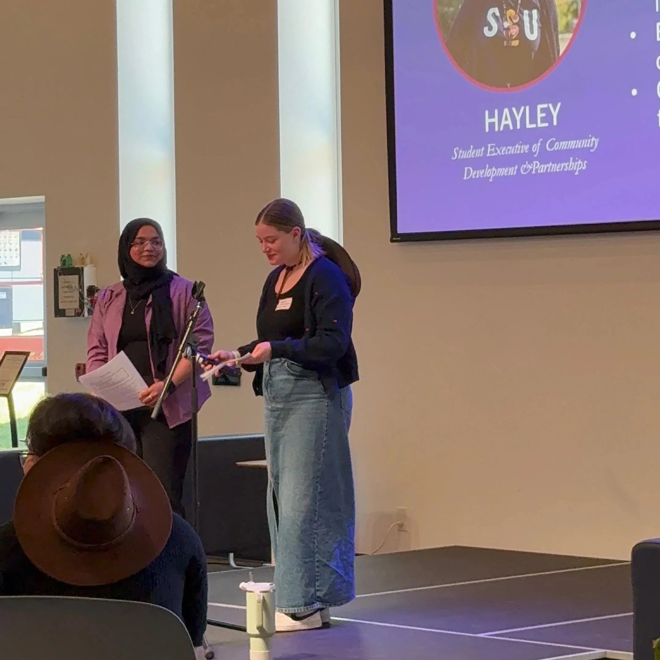 Welcoming Hayley at SSU 101