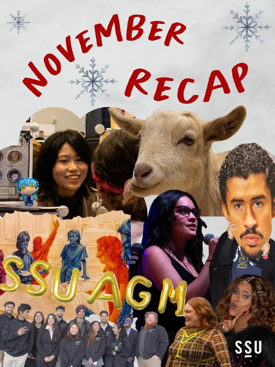 November was a whole vibe, Sheridan 🤩

Goat yoga? Check. 🐐
Zine Zone? Check. 🎨
Latin American Heritage Month + our AGM + Trans Awareness Week+Spotlight? Major checked. 💃
Thanks for hanging with us all month &mdash; you made every event better 🫶
