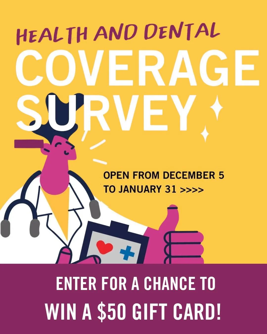 ⏰ Last Chance: Share Your Thoughts on our Student Health &amp; Dental Insurance!

If you are a domestic or international student at @sheridan_college &amp; have feedback on your health and dental insurance- share it with us for a chance to win a 1 of