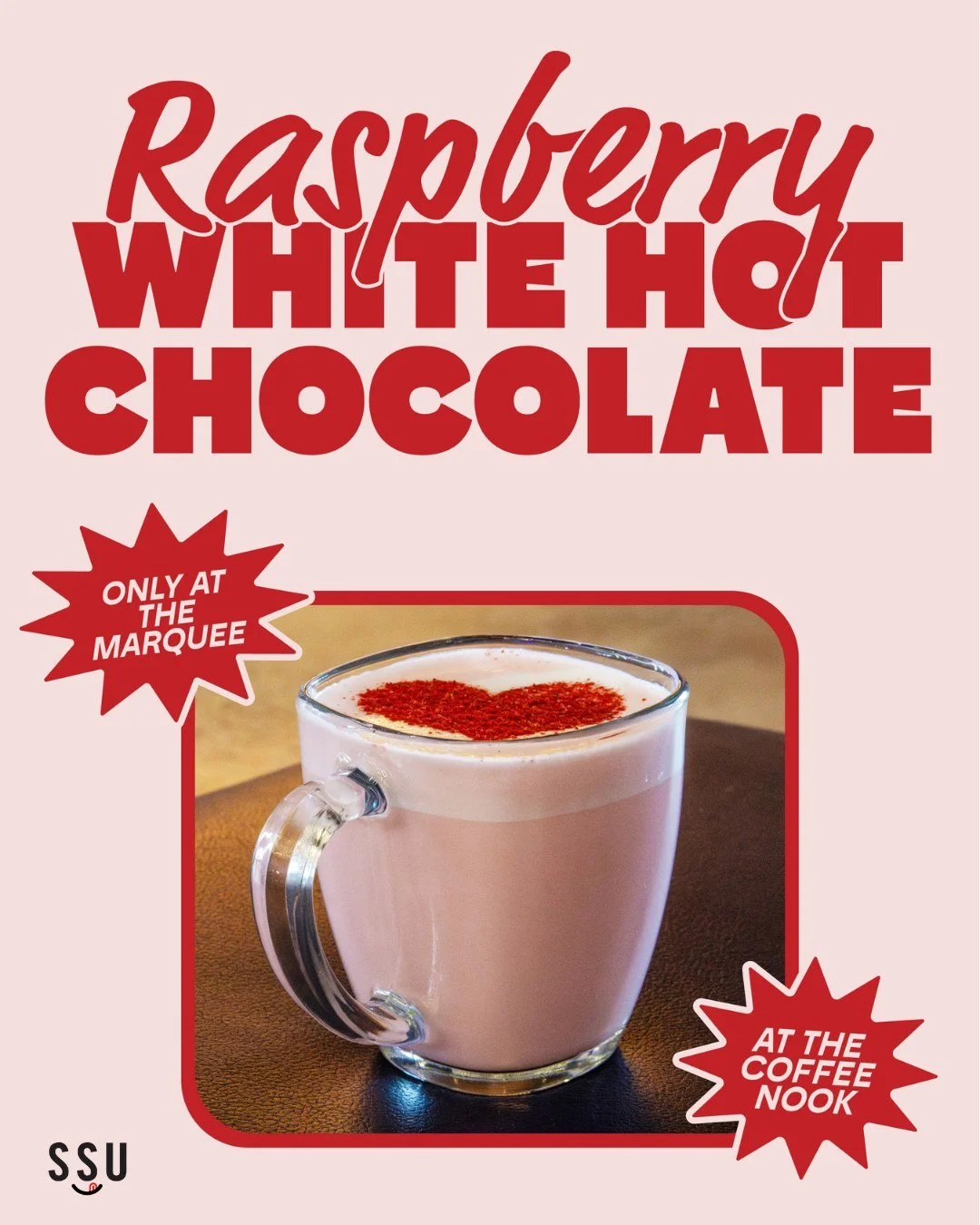 Looking to switch up your morning coffee this February? 🤔

Don&rsquo;t miss out on these 3 irresistible drink specials, available from February 1st to February 29th: 

☕Raspberry White Hot Chocolate 
🍓Strawberry Iced Matcha 
🍫Iced Hot Chocolate 

