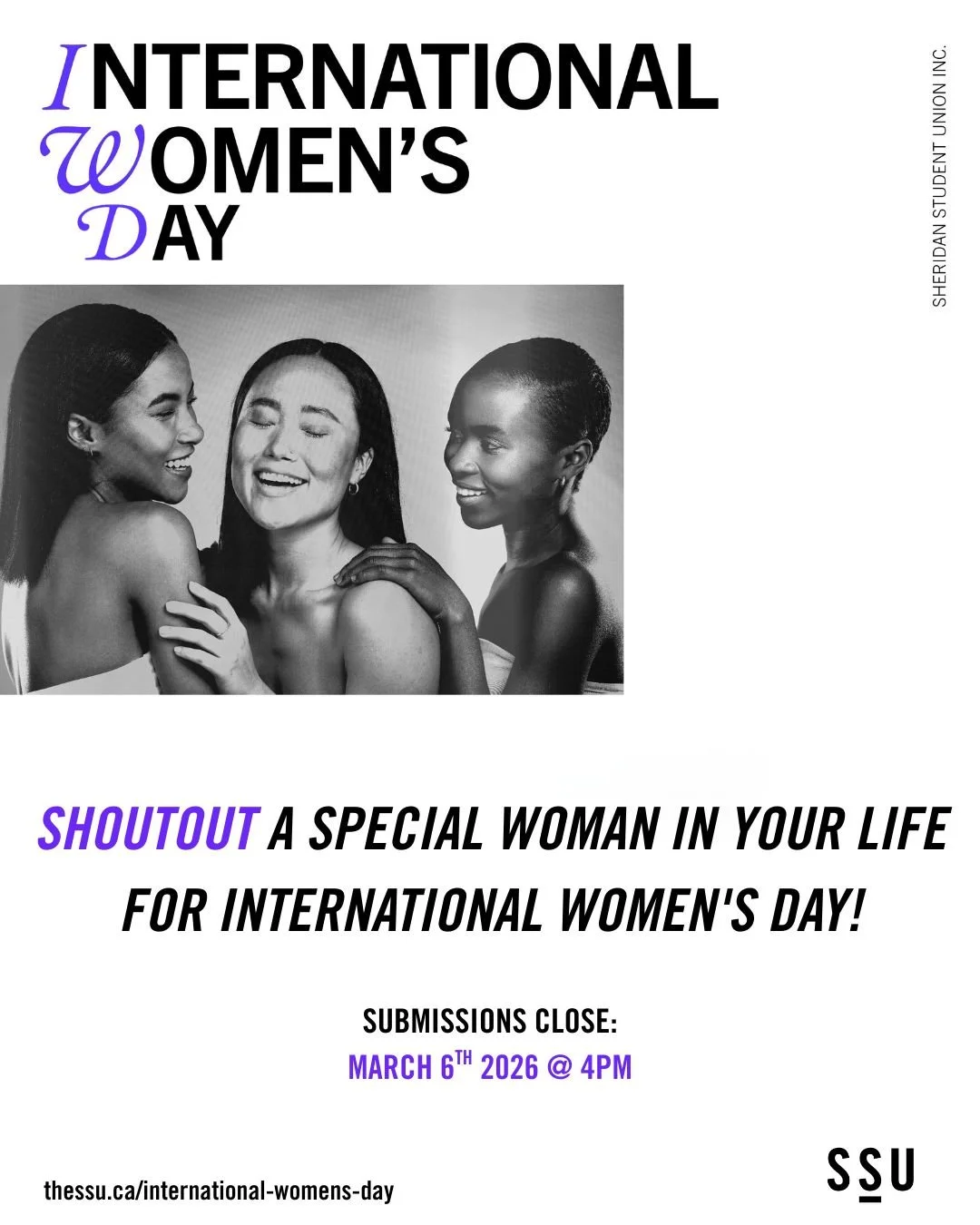 International Women's Day is coming up on March 8th &amp; this year, we want to celebrate the women in all of your lives through our platforms 💜

Starting today, you can submit ✨a short message and photo✨ of an influential woman in your life which w