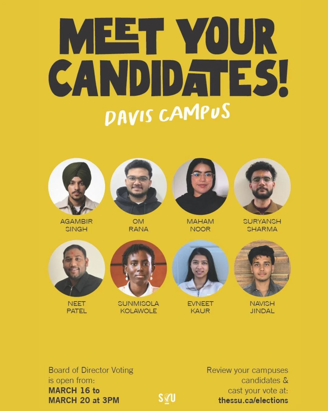 Your Davis Campus candidates have been selected and they are ready for their voice to be heard! 🌟

Over the next 2 weeks, they will be in the hallways &amp; online campaigning for your vote! Listen to their platforms, ask questions and consider who 