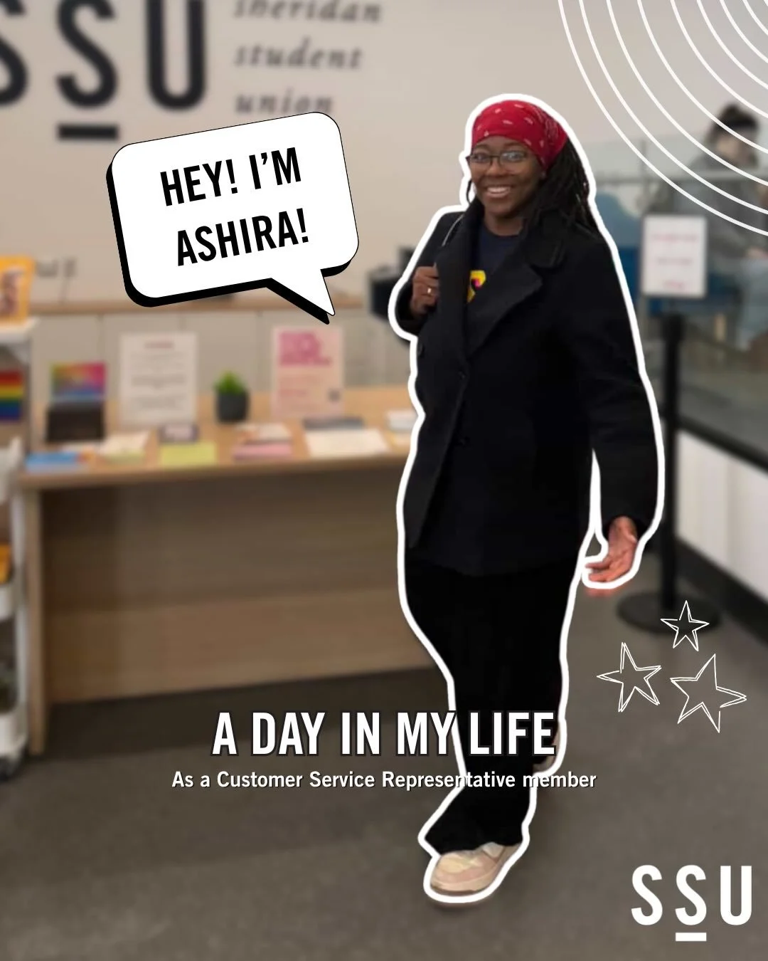 Meet Ashira! Our Customer Service Representative at the Davis Campus!✨
From supporting you with your Health &amp; Dental plan, organizing our Dressed for Success closets to answer front line questions regarding all other SSU services - our CSR&rsquo;