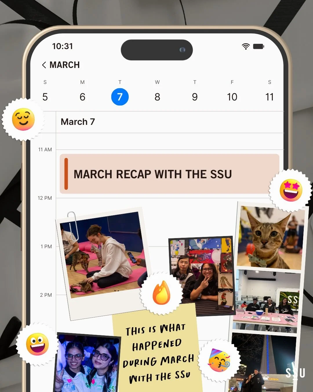 March flew by for real ✨

We had a little bit of everything &mdash; raptors nights, elections season, karaoke moments, random midweek hangs&hellip; just good vibes all the month.

Feels like the calm before something even bigger 👀
Our 7th Annual She