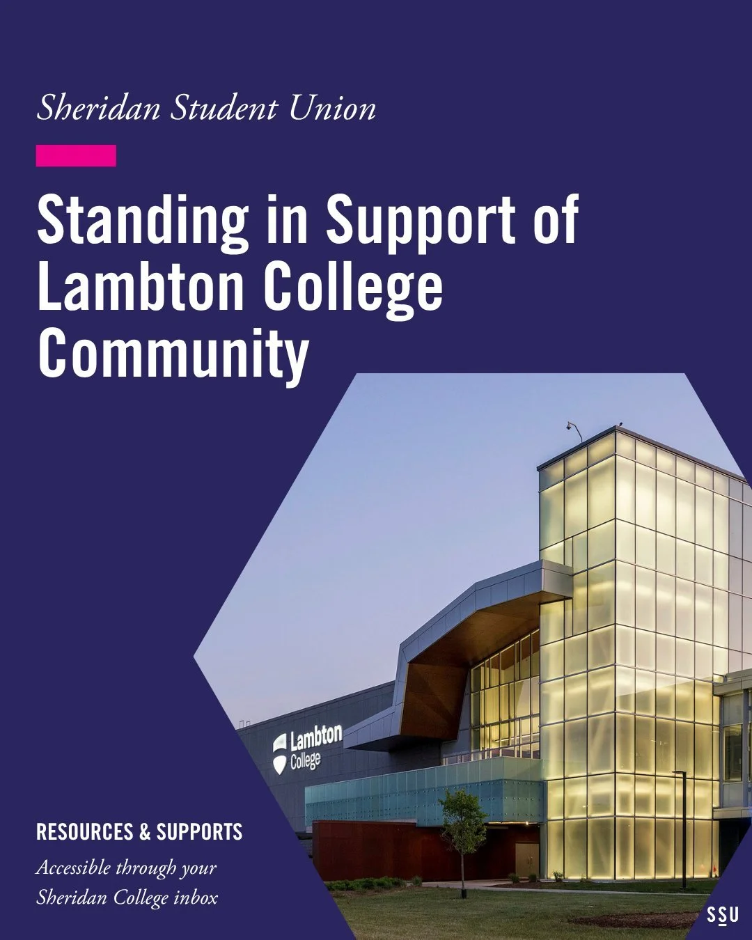 We are deeply saddened by the tragic incident that took place at Lambton College yesterday. Our thoughts are with the students, faculty, and staff in the Lambton community, as well as all those who are impacted

In moments like this, it is natural to